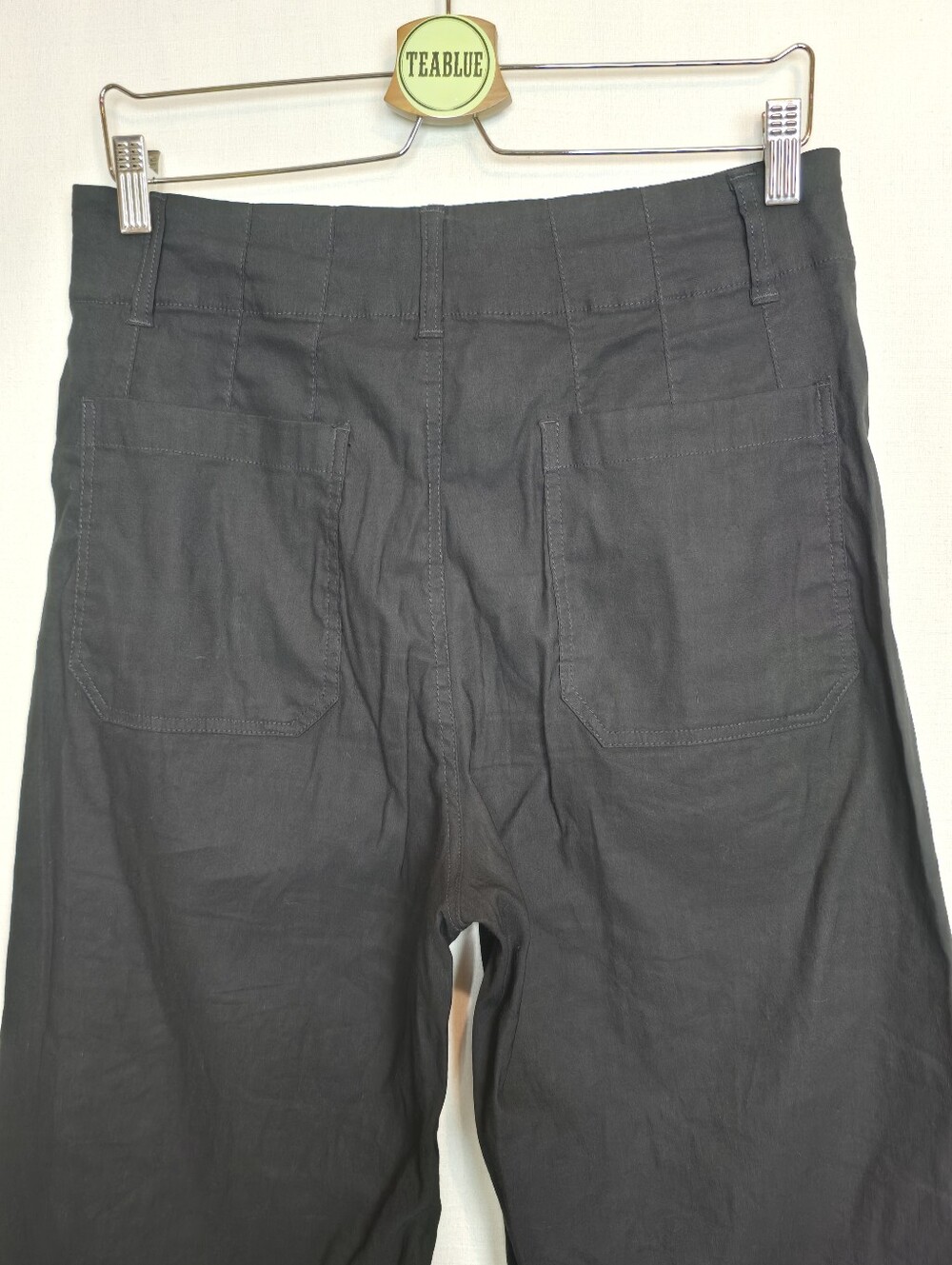 Maeve Colette High-Rise Wide-Leg Pants in Magic Fabric 31 Coastal - Picture 9 of 13